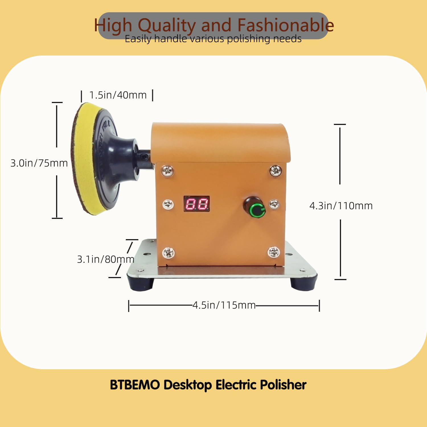 Electric Resin Polishing Machine, Adjustable Speed&Low Noise Resin Sanding and Polishing Kit with 32 PCS Sandpaper Sheets for Wood, Jewel, Plastics and Metal Polishing,DIY Crafts