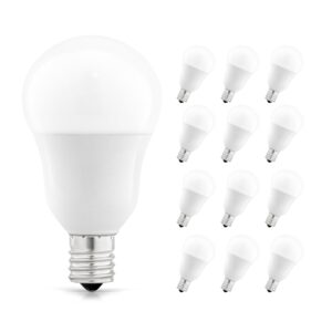 feit electric a15 led light bulb, 60w equivalent, dimmable, e17 intermediate base, cri 90, 750 lumens, 2700k soft white, ceiling fan light bulb, 15,000-hour lifetime, bpa1560n/927ca/2/6, 12 pack