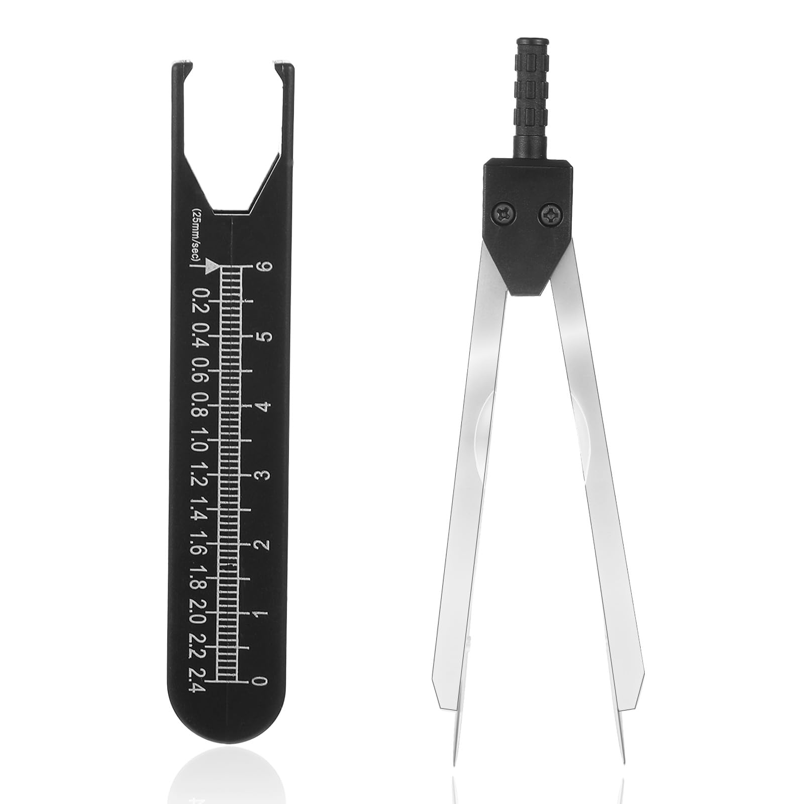 EKG Calipers ECG Calipers Measuring Tool EKG Ruler, Electrocardiogram Drafting Divider, Electrocardiographs Measuring Tool for Medical Students Doctors Nurses