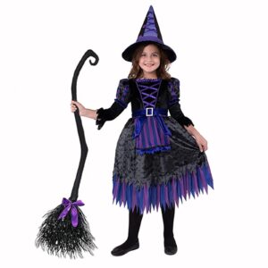 Witch Mesh Broom Halloween Cosplay Prop Witch Broom Decor Cosplay Witch Broom Halloween Prop Witch Prop Witch Costume Broom Prop for Halloween Party Cosplay Prop Cosplay Broom (Green)