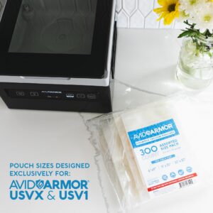 Avid Armor – Chamber Machine Pouches 3.5mil, Pre-Cut Chamber Vacuum Sealer Bags, Heavy Duty Seal Pouch, BPA-Free Chamber Sealer, Assorted Size Pack, 6"x8", 8"x10", 10"x10" - Pack of 300