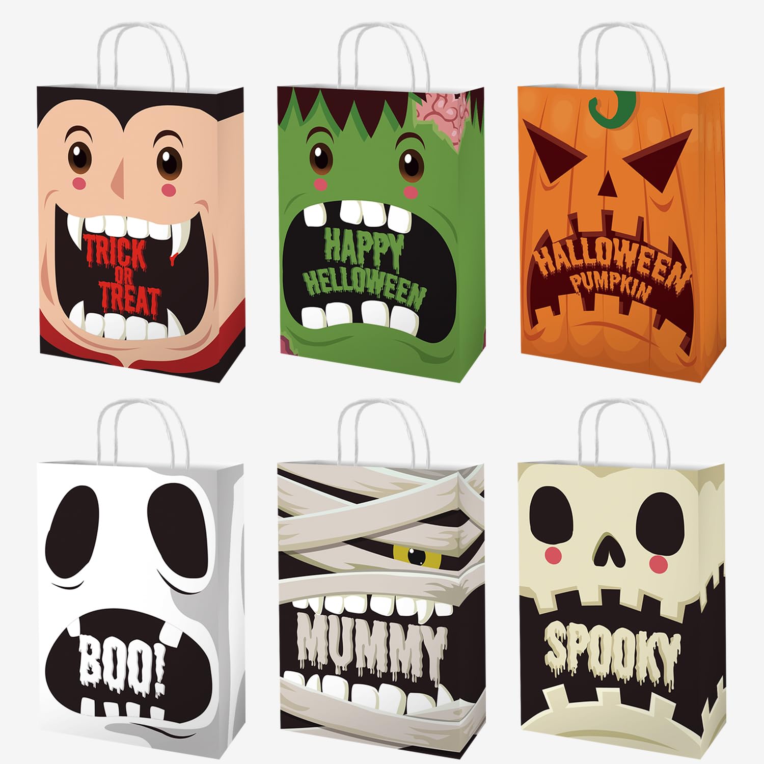 WKLKHMXBS 24PCS halloween treat bags, halloween candy bags, halloween trick or treat bags, halloween bags, halloween goodie bags