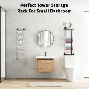 Youlvy Towel Racks for Bathroom, Towel Holder for Bathroom Wall, Bathroom Towel Storage, Towel Rack Wall Mounted, Towel Shelf for Bathroom, Towel Rack Towel Storage Bath Towel Holder Towel Shelf