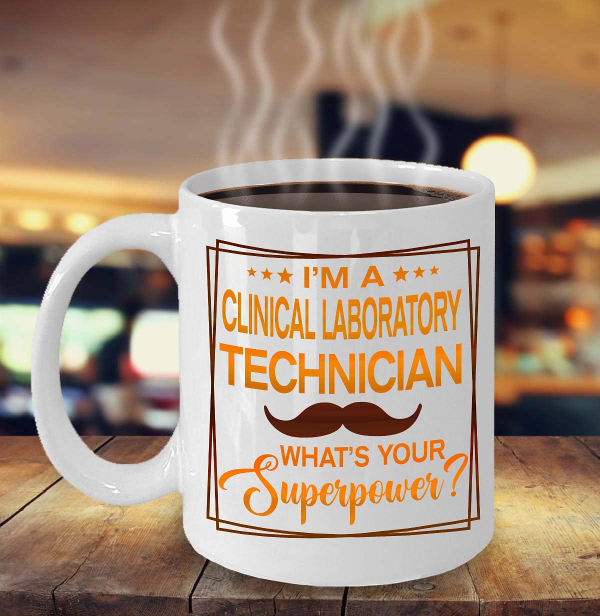 MONIZILUCKY Clinical Laboratory Technician Mug, Clinical Laboratory Technician Gift, Gift for Clinical Laboratory Technician Retirement - 11oz White Ceramic Coffee Mug - Christmas, Thanksgiving