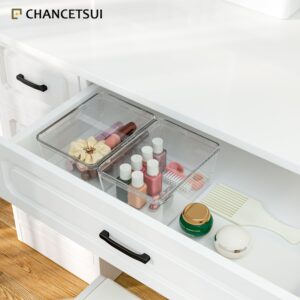 Storage Bins With Lids Plastic Containers: Plastic Multipurpose Stackable Storage Container Bins With Lid For Home And Office Organization, Small Storage Bin, 2 Pcs 5x7 Plastic Container, Clear