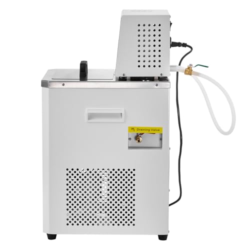 VEVOR Laboratory Chiller Circulator, -5℃ ~100℃ Circulator Pump Chiller, 6L Chiller Lab Low Temperature Cooling Liquid, LCD Display, 304 Stainless Steel Water Bath Recirculating Water Cooling Chiller