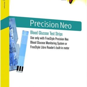 Generic Precision Neo Blood Glucose Test Strips, 50 Strips (Pack of 3), White