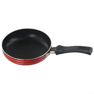 12cm/14cm/16cm Mini Frying Pan, Non-Stick Stainless Steel Frypan Pot Saucepan For Kitchen Cookware, Random color(14cm)