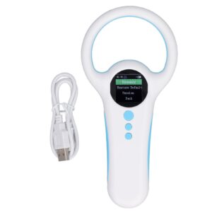 RFID Animal Chip ID Reader Handheld Animal Tag Scanner Supports EMID FDX B 500 Entries for 134.2KHZ 125KHz