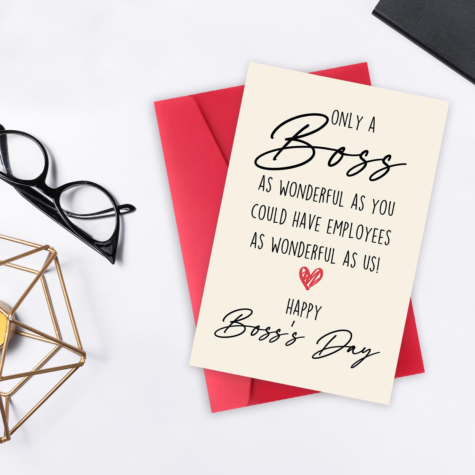 Happy Boss's Day Card for Boss Women Men, Funny Boss Appreciation Card for Boss On Boss's Day, Humor Boss Day Gift for Boss Leader Manager, You Are A Wonderful Boss