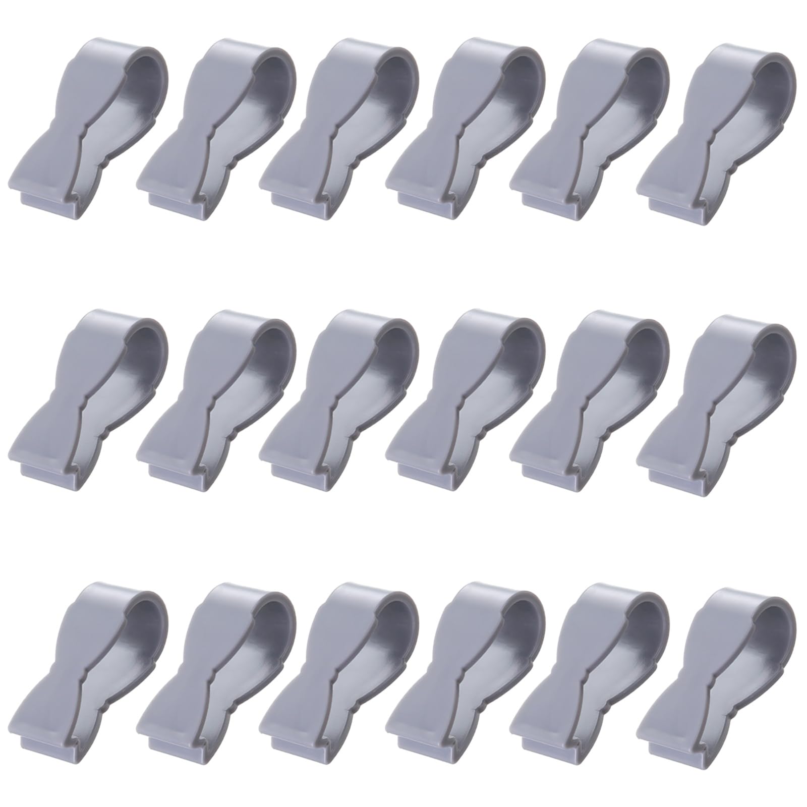 18pcs Gray Kitchen Towel Clips, Plastic Hand Towel Clips, Anti-Slip Duvet Holder for Kitchen Towel Holder, Beach Chairs, Oven Handles, Prevents Towels from Falling Out (Gray)