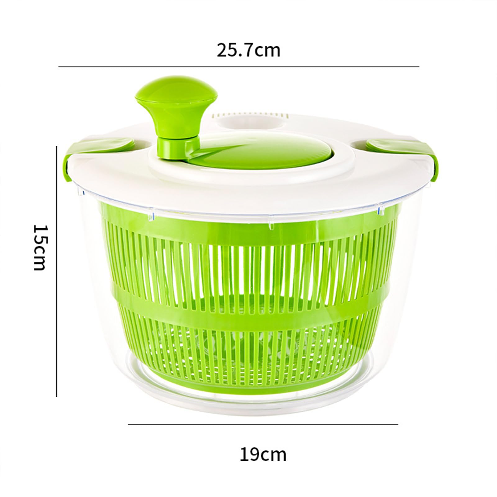 Large Salad Spinner - Wash,Rotate & Dry Salad Vegetables,Fruits&Vegetables, 5 Quarts,Salad Spinner