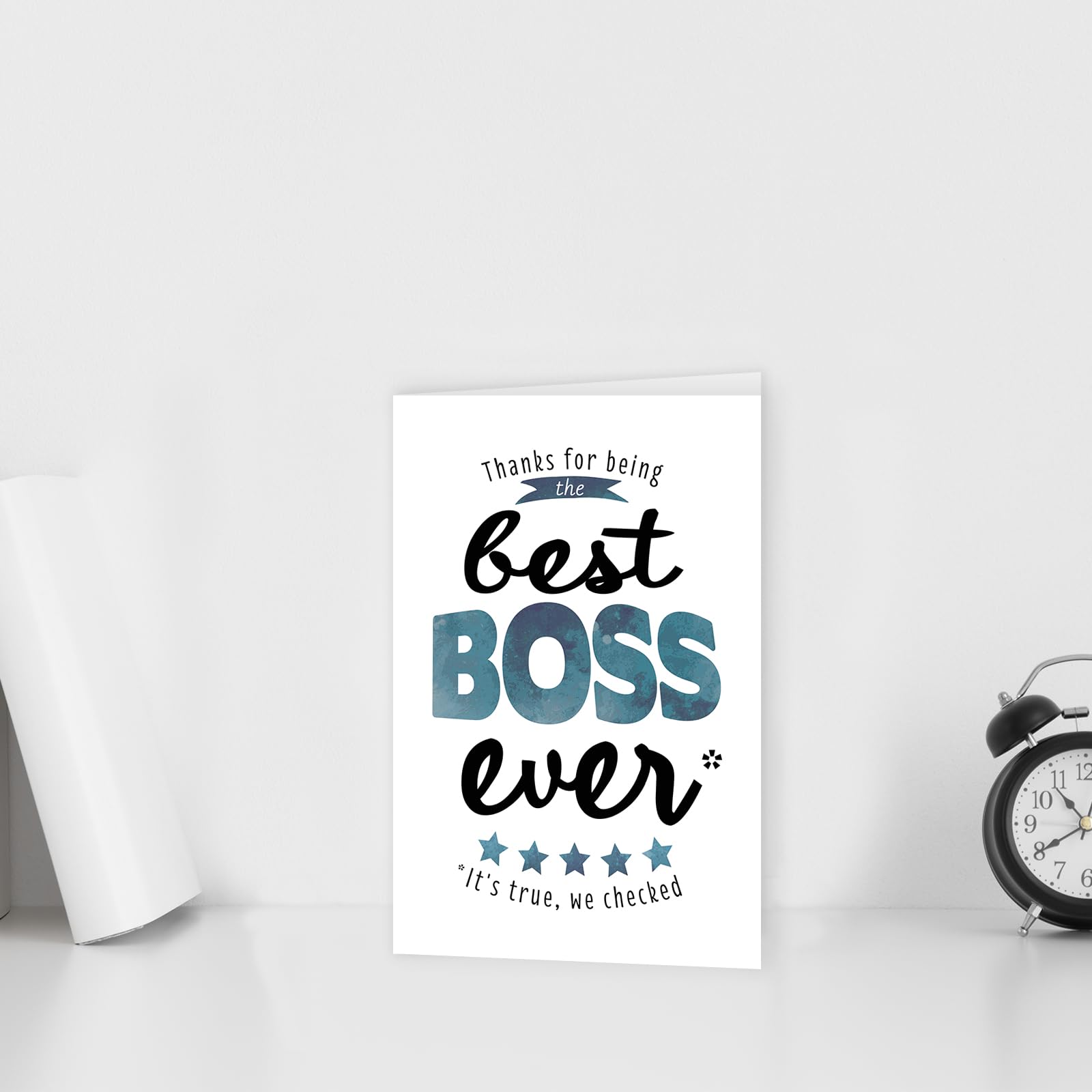 BENNLOOS Funny Boss's Day Card for Men Women, Happy Boss's Day Gift for Boss, Humor Birthday Card for Boss, Boss Thank You Card, Best Boss Ever Card