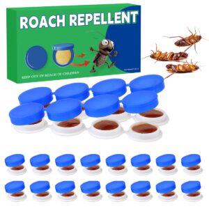 16pcs roach bait & killer, roach repellent and gel for roach nest elimination of indoor infestations, effective solution for small to large cockroaches, easy to use, ideal for hidden areas