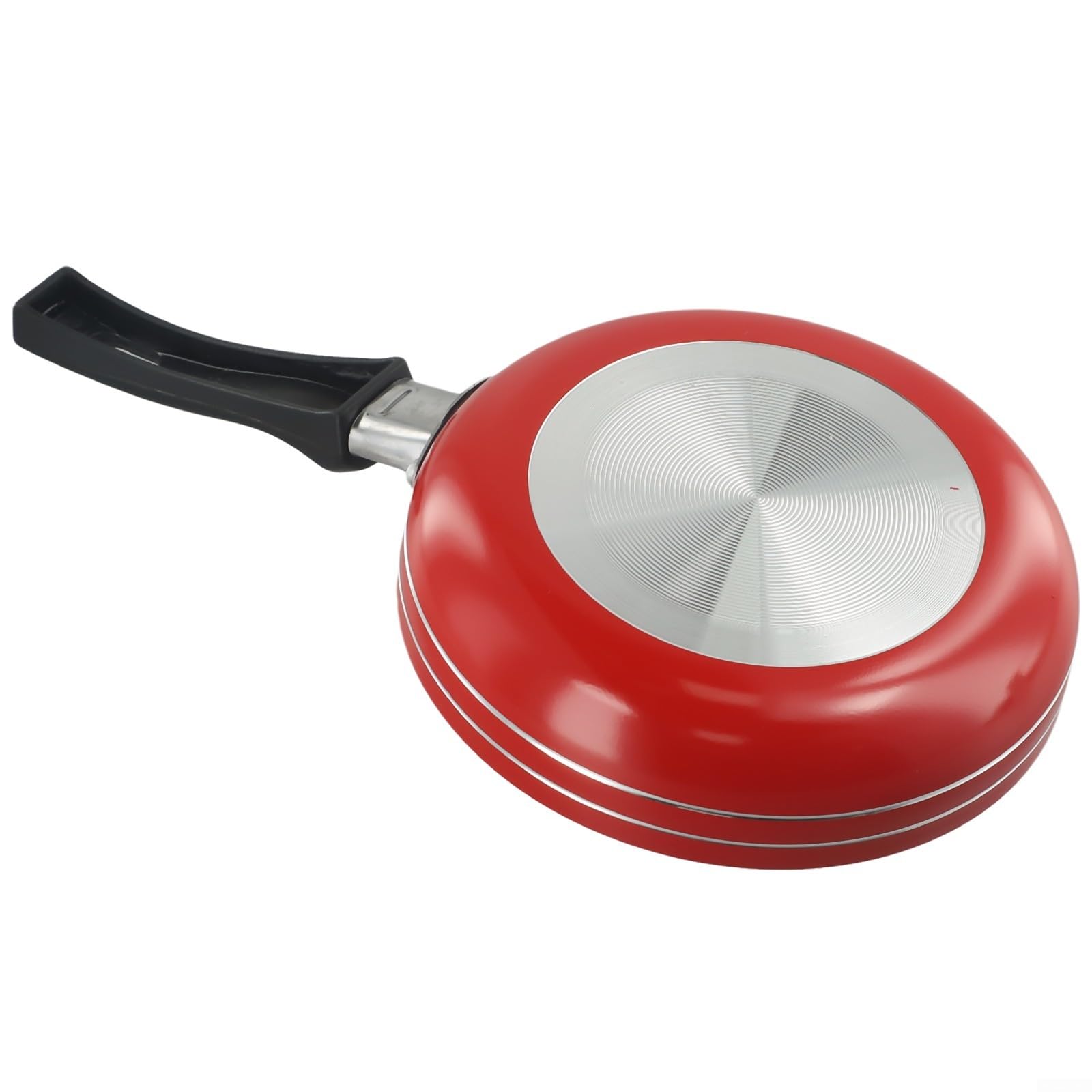 12cm/14cm/16cm Mini Frying Pan, Non-Stick Stainless Steel Frypan Pot Saucepan For Kitchen Cookware, Random color(14cm)