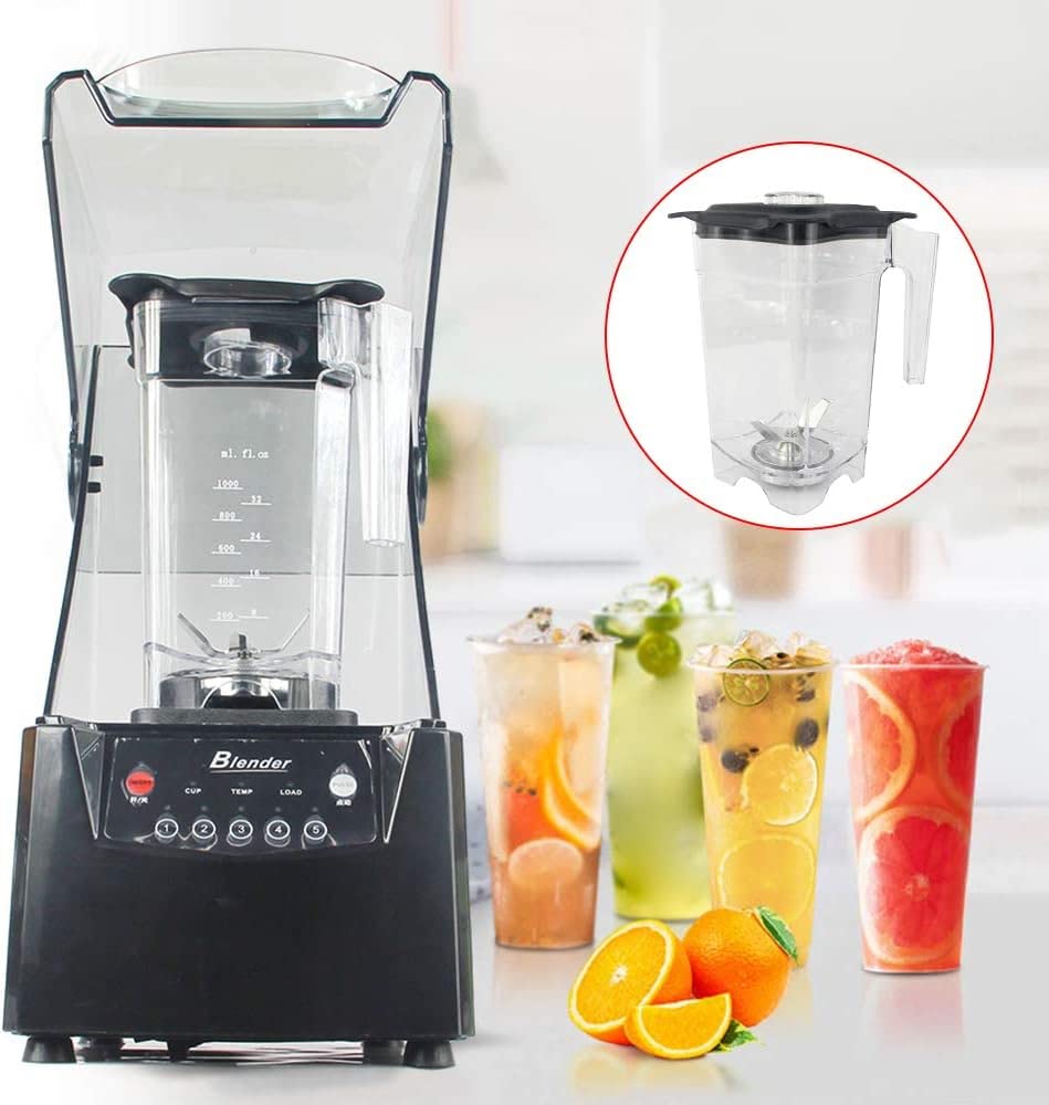 Blenders for Kitchen, 1.8L Countertop Professional Blenders Commercial Soundproof Blender Smoothie Maker Juice Ice Crusher Mixer with Two Volume Units for Making Juices