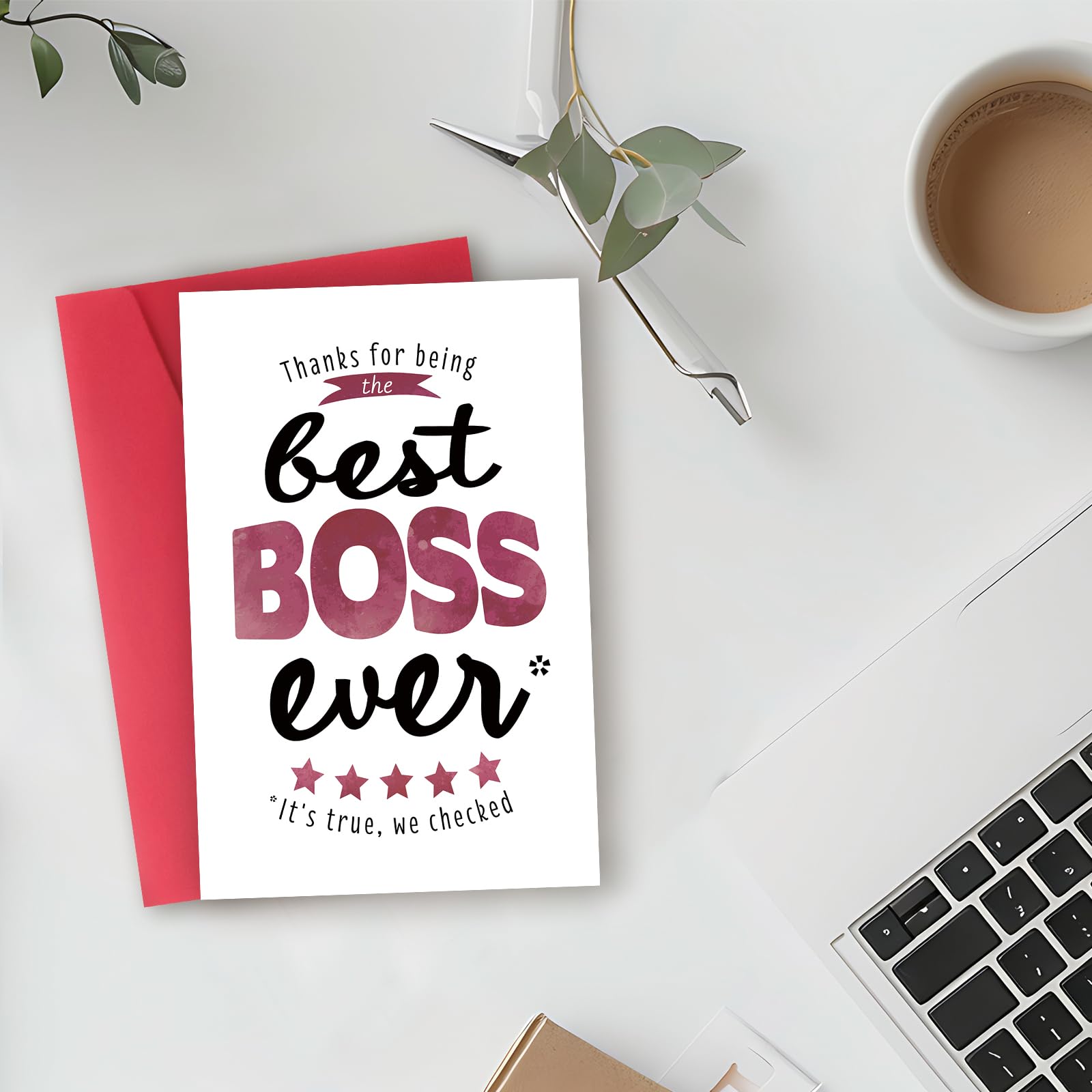 Unique Boss's Day Card, Best Boss Ever,Funny Boss Thank You Card for Women Men, Boss Appreciation Card,Happy Boss's Day Card Gift for Leader Manager