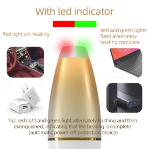 Heating Stick LED Indicator Light Heating Stick Heating Stick Dual Head Toy Heating Stick Warming Stick Heating Meat Stick USB Hand Warmer 42℃ Auto Control + 4 Pcs Drying Stick Dryer