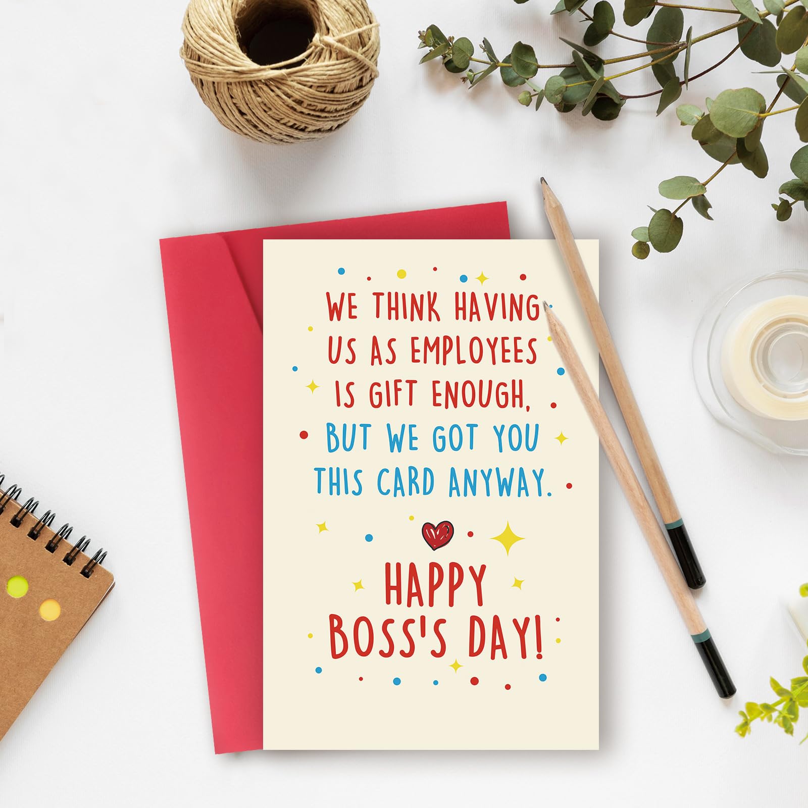 Funny Boss Day Card, Happy Boss’s Day Card Gift for Boss, Cute Boss Birthday Card for Him Her, Appreciation Card for Boss Manger Employer