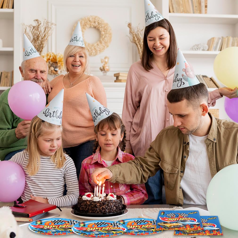 40-Piece Wheel Theme Party Supplies - Ideal for Birthday Celebrations, Baby Showers, and More