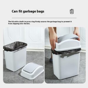 KELINFONG Trash Can Kitchen,5.5 Gallons, Plastic Garbage Can with Lid, Waste Basket,Trash Bin,Garbage Bin,Dog Proof Trash Can for Living Room, Outdoor, Dorm, Kitchen, Office, Bathroom, Bedroom