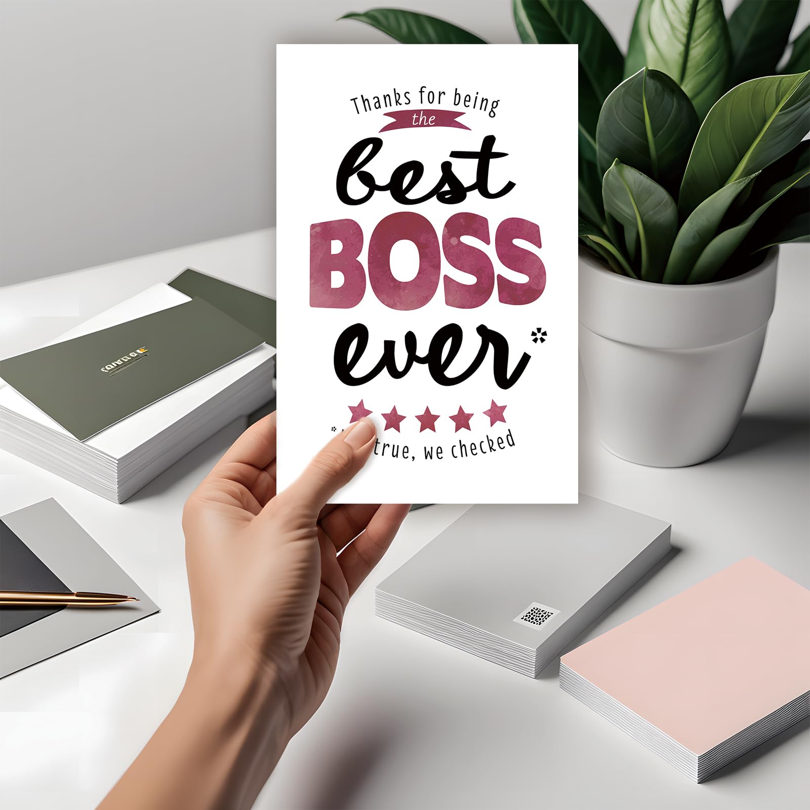 Unique Boss's Day Card, Best Boss Ever,Funny Boss Thank You Card for Women Men, Boss Appreciation Card,Happy Boss's Day Card Gift for Leader Manager