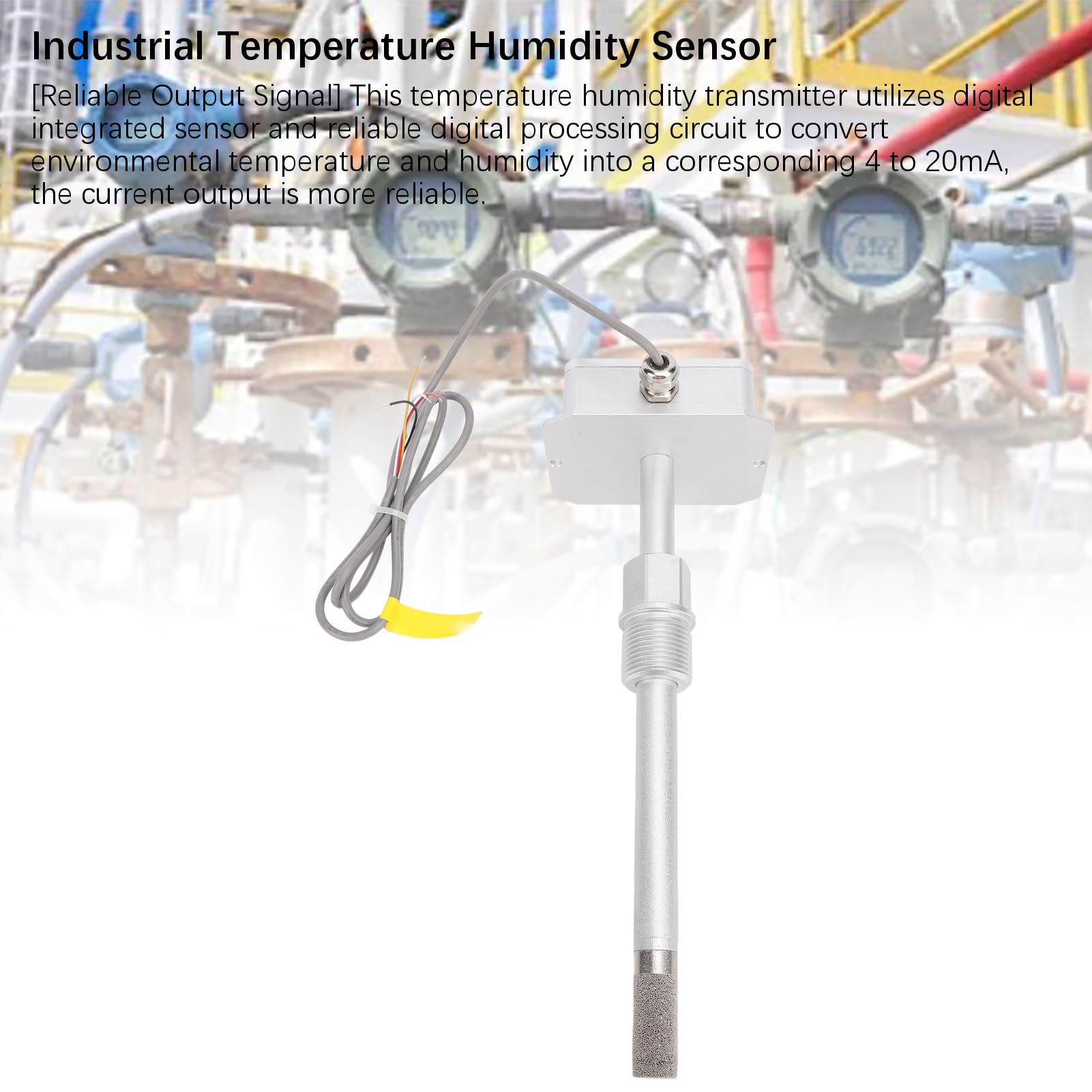 Temperature Humidity Transmitter Output IP68 Waterproof Impact Resistant Easy Maintenance with High Accuracy for Industrial Use