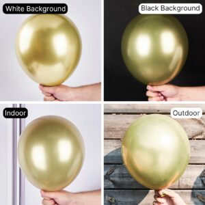 PartyWoo Metallic Light Gold Balloons 100 pcs 10 Inch Gold Balloons for Birthday Graduation Boys Baby Shower New Year Gender Reveal Anniversary Bridal Shower Engagement Party Decorations Gold-G129