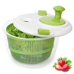 large salad spinner - wash,rotate & dry salad vegetables,fruits&vegetables, 5 quarts,salad spinner