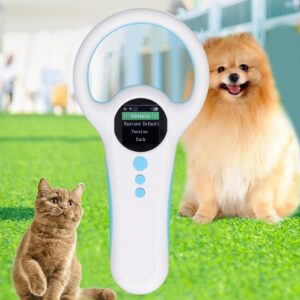 RFID Animal Chip ID Reader Handheld Animal Tag Scanner Supports EMID FDX B 500 Entries for 134.2KHZ 125KHz