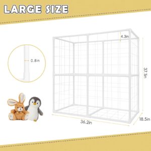 NANANARDOSO Stuffed Animal Storage Holder, Toy Storage Organizer for Plush Toy Holder,Stuffed Animal Zoo Storage Cage for Nursery Playroom Bedroom Toy Organizer