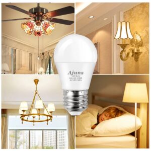 Ajuns Low Watt LED Light Bulbs 3W Equivalent 25W Light Bulbs, 120V 25W LED Ceiling Fan Bulb, Warm White 2700K Household Appliance Bulb, E26 Base, 12 Packs