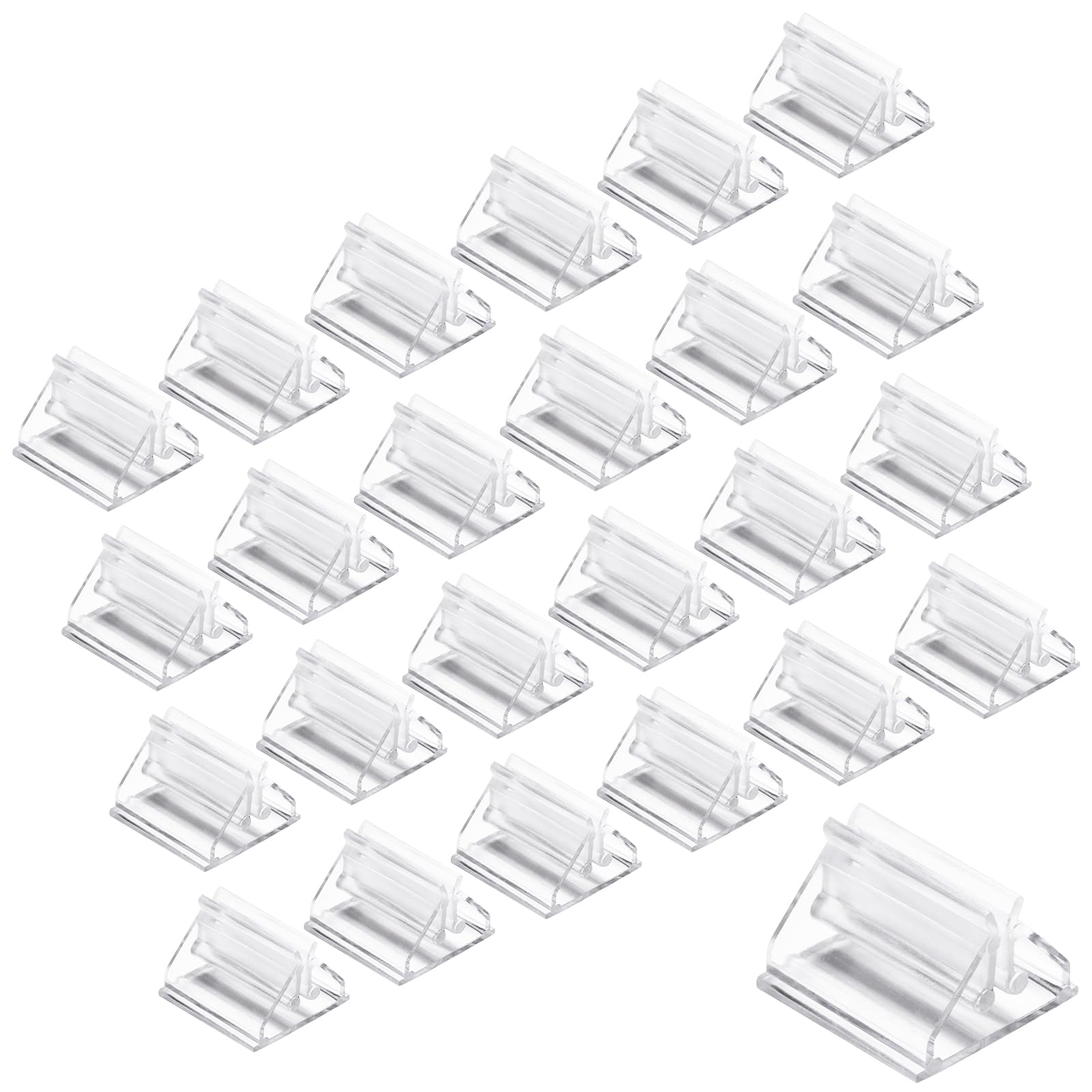 24PCS Plastic Card Display Stand Table Number Holders, Game Pieces for Board Games, Card Stand Place Card Holders for Playing Cards, Wedding Cards, Food Labels, Memos, Photos