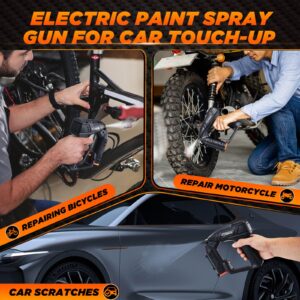 Saker Electric Paint Sprayer Gun for Car Paint Scratch Repair, Handheld High Power Portable Cordless Spray Paint Gun for Painting Cars,Cabinet, Paint Repair and DIY Dark Blue 3 Gears