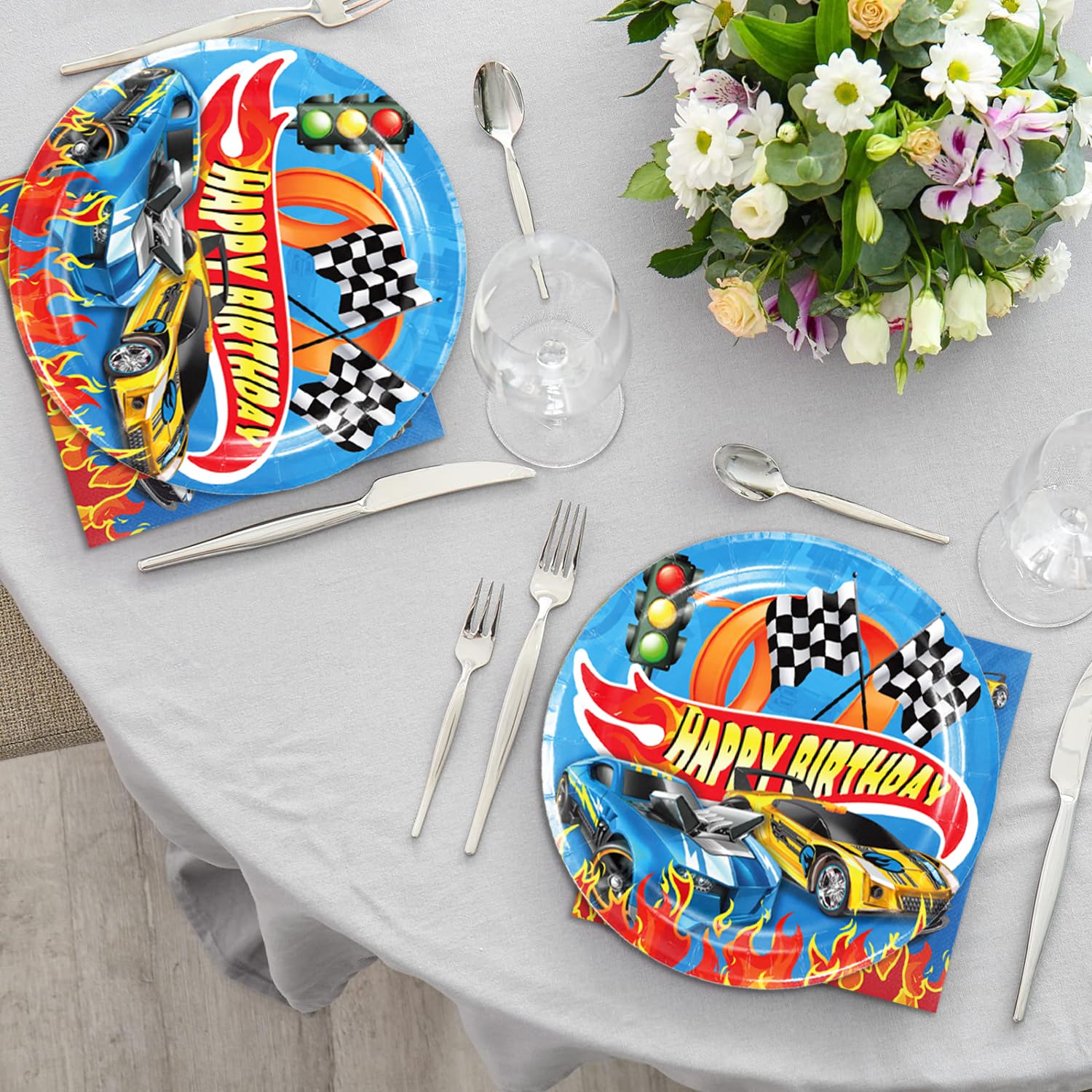 40-Piece Wheel Theme Party Supplies - Ideal for Birthday Celebrations, Baby Showers, and More