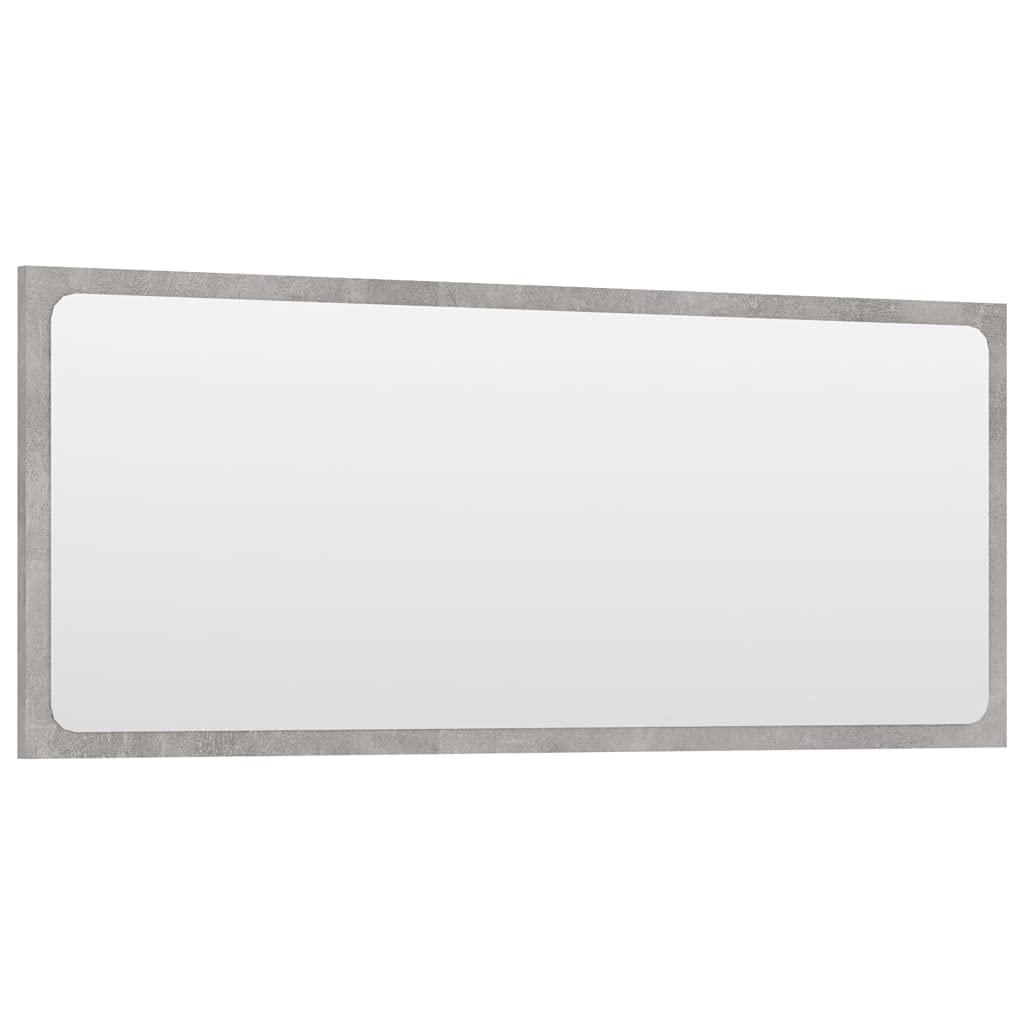 GROSERY Bathroom Fixtures Bathroom Mirror Concrete Gray 35.4"x0.6"x14.6" Engineered Wood,Stress Safety precautions: for Your Safety, Carefully Follow Each Step of The Instruction Guide provided.