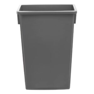 SunSierra 4-Pack, 23 Gallon Slim Commercial Trash Cans, Garbage Can, Heavy-Duty Plastic Trash Can, Garbage Bin, Ideal for Garage, Warehouse, Kitchen, Restaurant, Grey