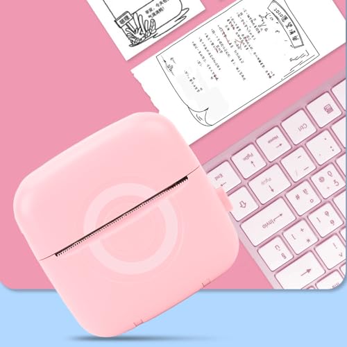 Yunseity Thermal Mini Printer, Bluetooth Cordless Inkless Pocket Printer, Portable Label Printer Sticker Maker Machine with APP, Photo Printer for Photo Journal Notes Memo for Kids