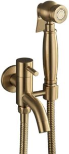 bincavidou bidet spray set brass hot and cold water bidet bathroom hand shower bidet toilet sprayer hygienic shower wall mounted bidet tap set,c