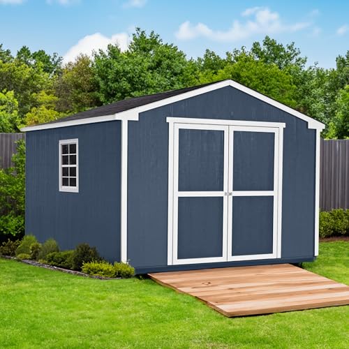 Handy Home Products Charleston Value Gable 10x16 Do-It-Yourself Wooden Storage Shed with Floor