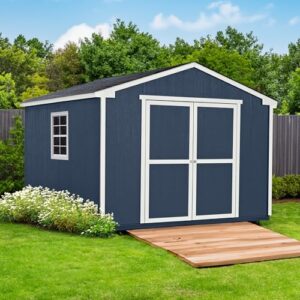 Handy Home Products Charleston Value Gable 10x12 Do-It-Yourself Wooden Storage Shed with Floor