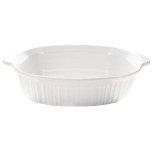 corningware fs14 4 qt / 3.8 l french white oval casserole roaster dish