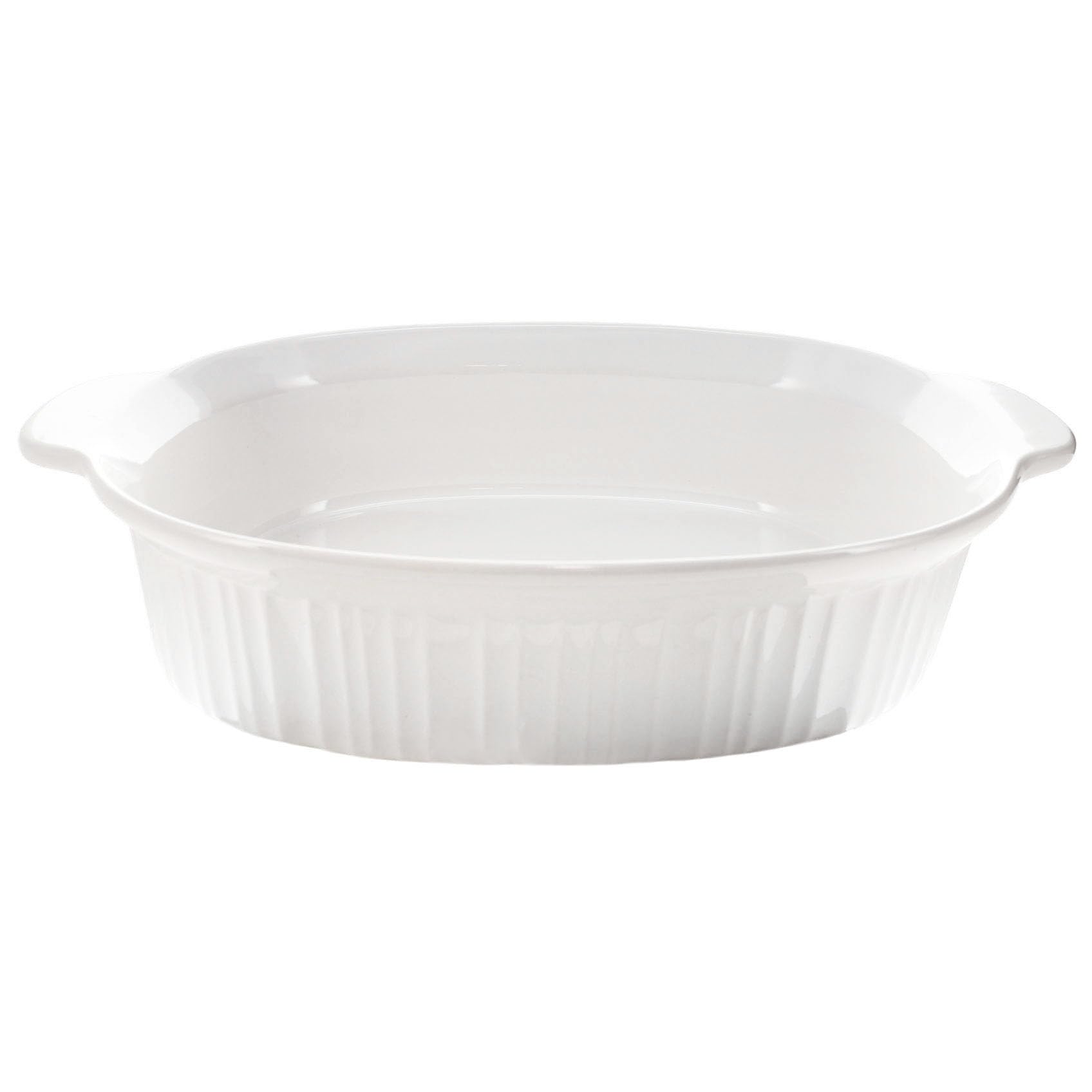 Corningware FS14 4 qt / 3.8 L French White Oval Casserole Roaster Dish