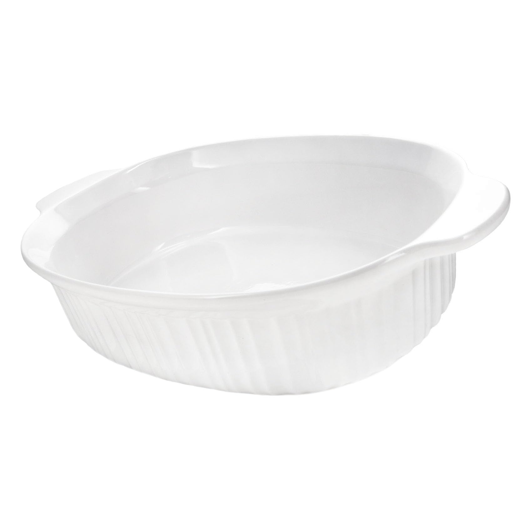 Corningware FS14 4 qt / 3.8 L French White Oval Casserole Roaster Dish