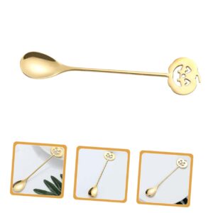 COLLBATH Mixing Spoon Stirrer Spoon with Pumpkin Dessert Spoon for Tea Espresso and Ice Cream Stir Sticks Inches