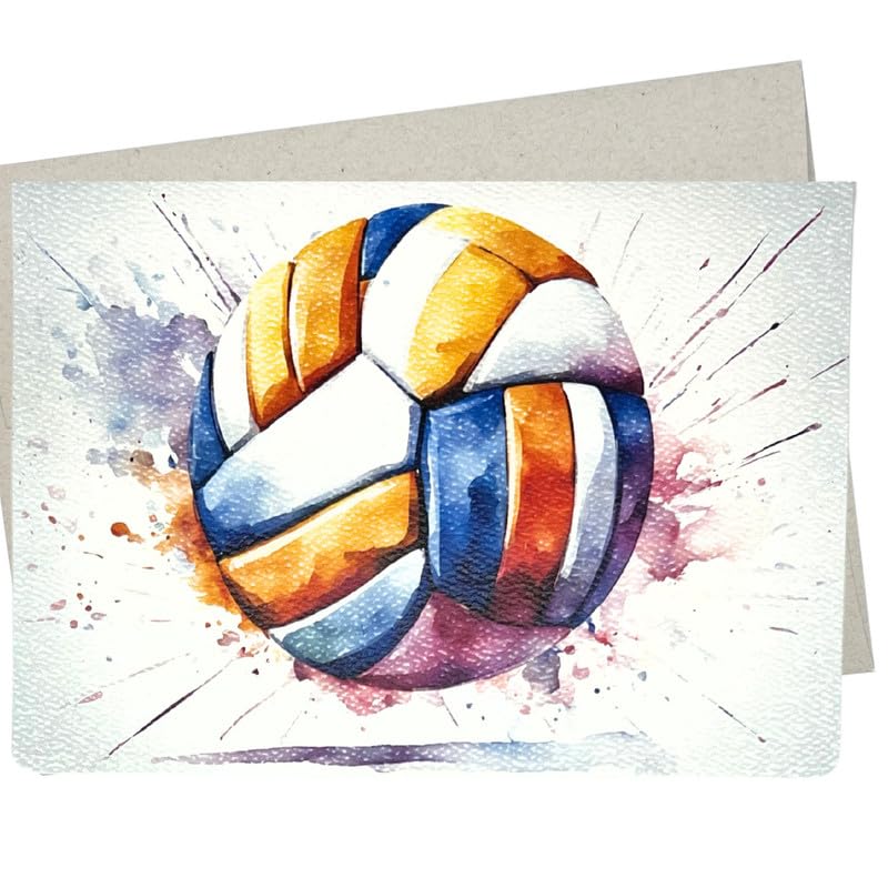 Whitman and Daughter Volleyball Card, Volleyball Birthday Card (1 Premium Card, 5X7 Inch) for Coach Thank You, Graduation etc - 897