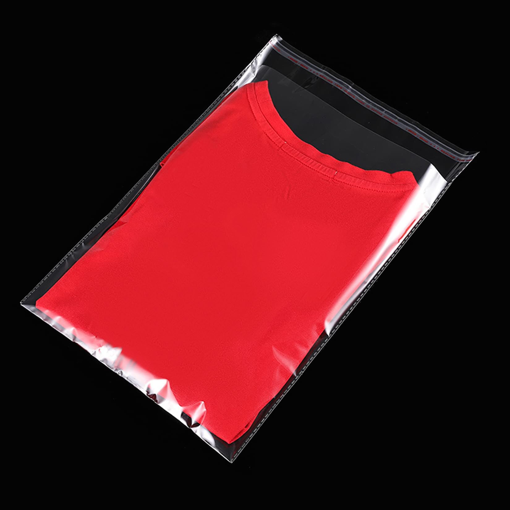 Yotelab Clear Resealable Cellophane Plastic Bags Self Adhesive for Packaging Shirts, Clothing and Products,50 Pcs 9x12 Inches Self Sealing Cellophane Bags