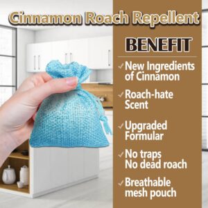 10 Pack Roach Repellent for Indoor Home, Natural Peppermint and Citronella Formula Cockroach Away Solution, Roach Deterrent for House Kitchen Pest Control