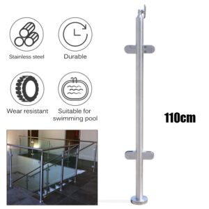 Balustrade Post Balcony Handrail Stairs Railing Posts Guardrail 110cm Height，Used for All Kinds of Indoor Guardrail, Swimming Pool Guardrail