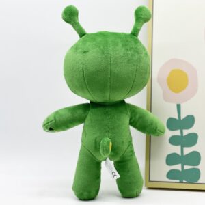 DYNUBECY Alien Plush Toy,Green Alien Pillow for Kids' Room Decor,Big-Eyed Alien Gift for Animation Fans and Kids Birthday